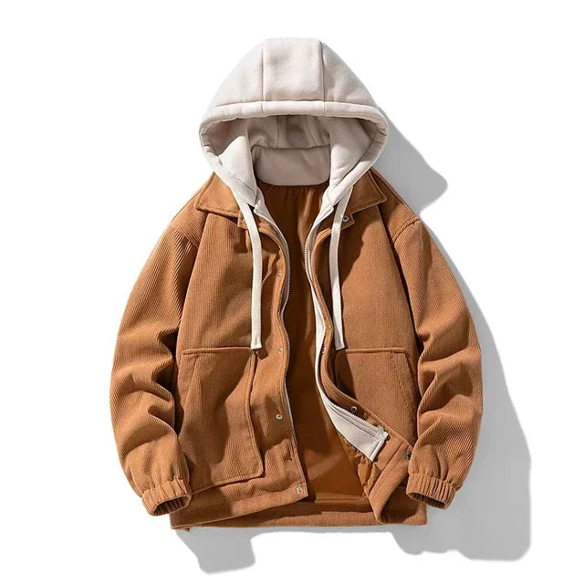 Miles Layered Look Corduroy Jacket