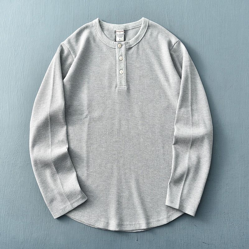 Miles Premium Waffle Henley Shirt