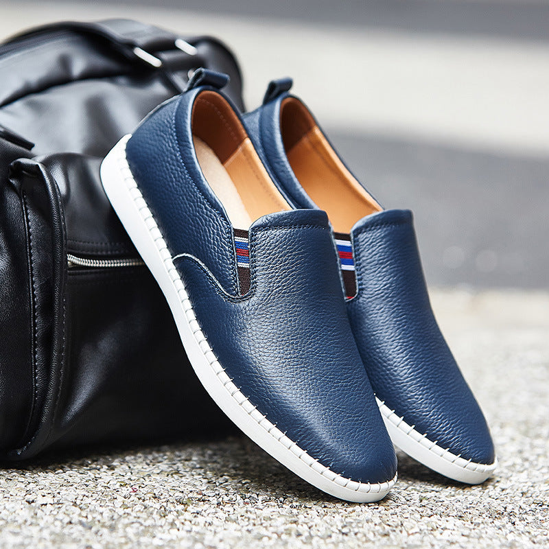 Hayden Genuine Leather Slip-On Sneakers