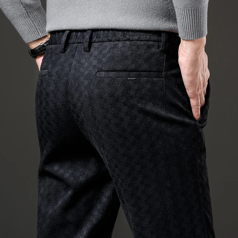 Cole Harrow Checkered Corduroy Pants