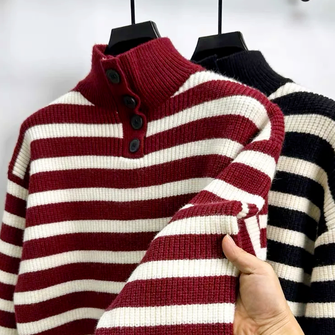 Morandi Striped Knitted Jumper