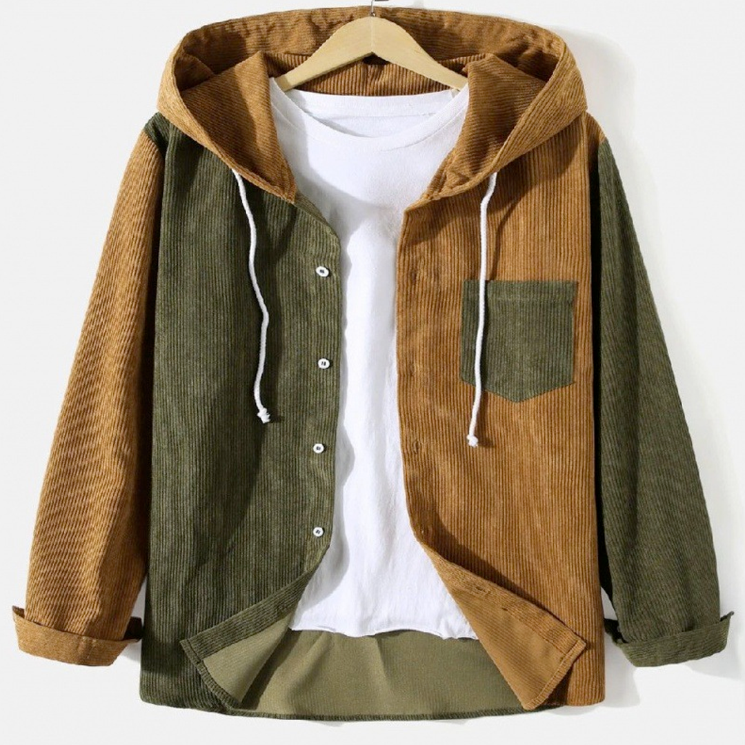 Camden Hooded Corduroy Shirt