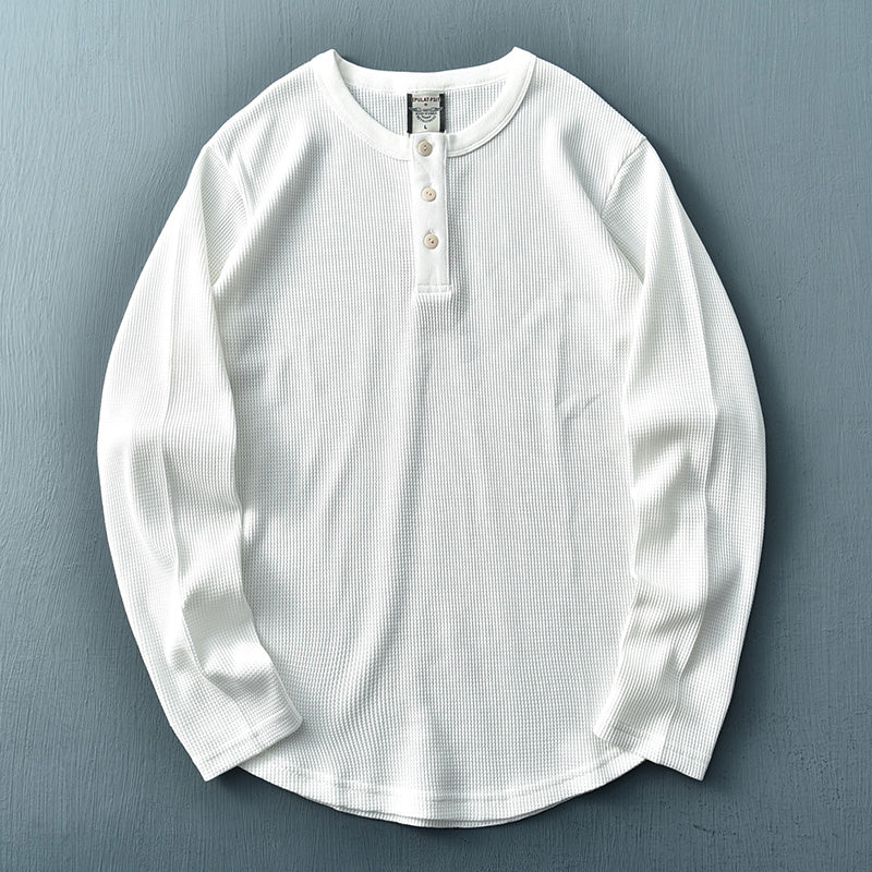 Miles Premium Waffle Henley Shirt