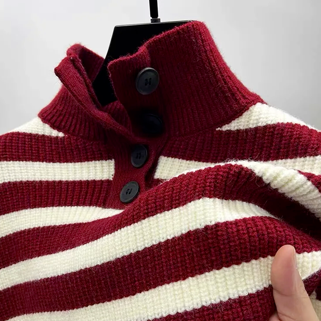 Morandi Striped Knitted Jumper