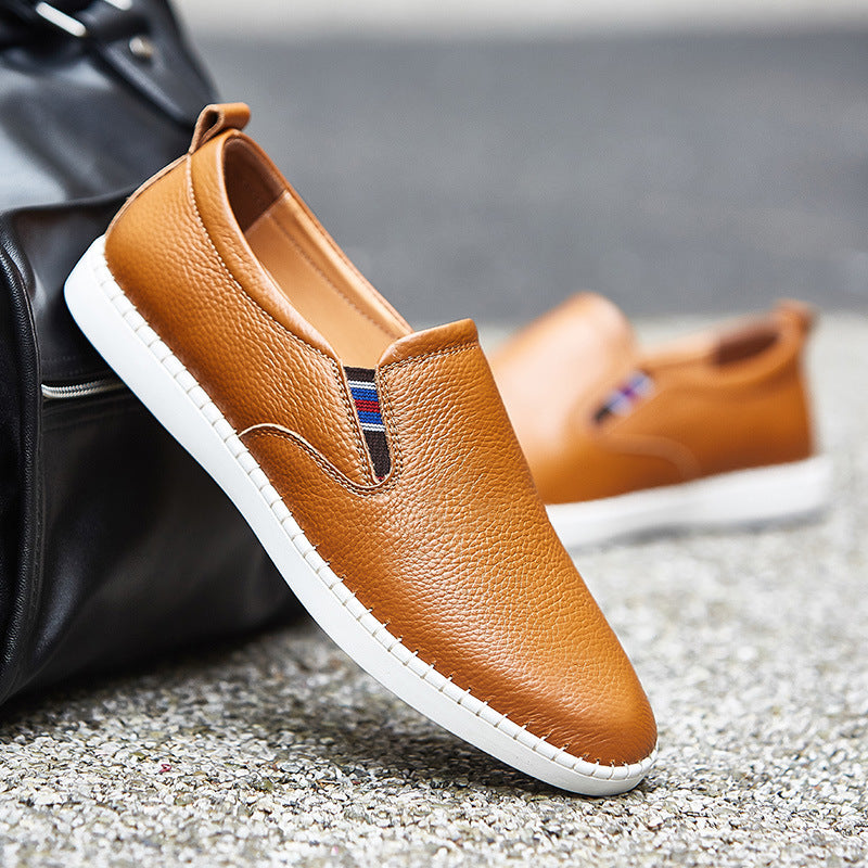 Hayden Genuine Leather Slip-On Sneakers