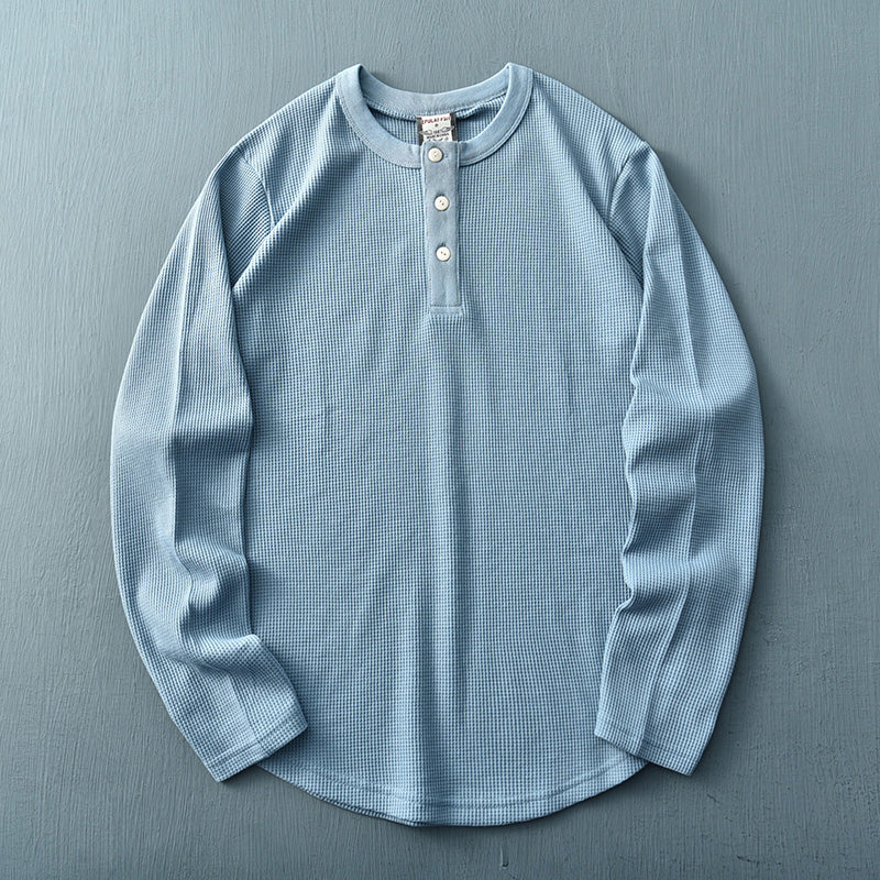 Miles Premium Waffle Henley Shirt