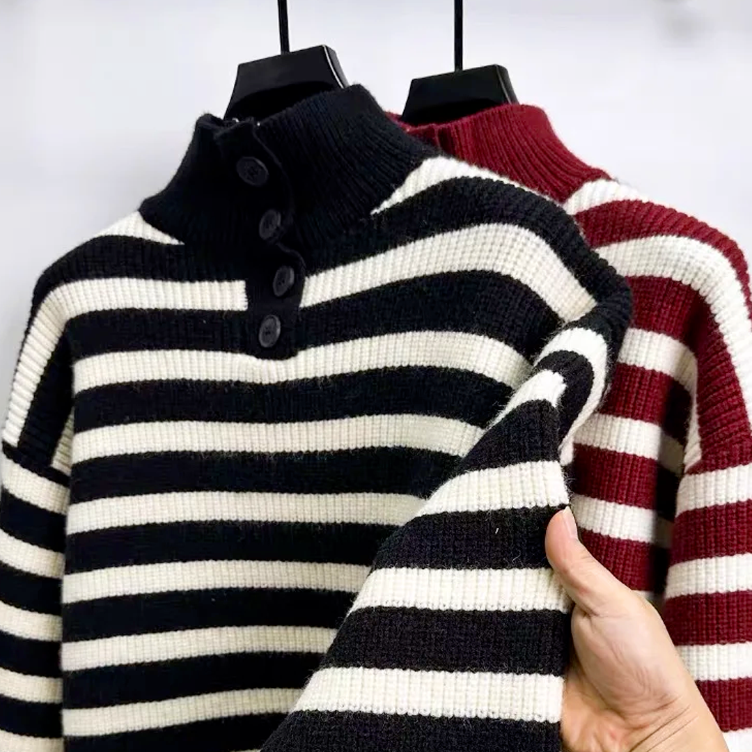 Morandi Striped Knitted Jumper