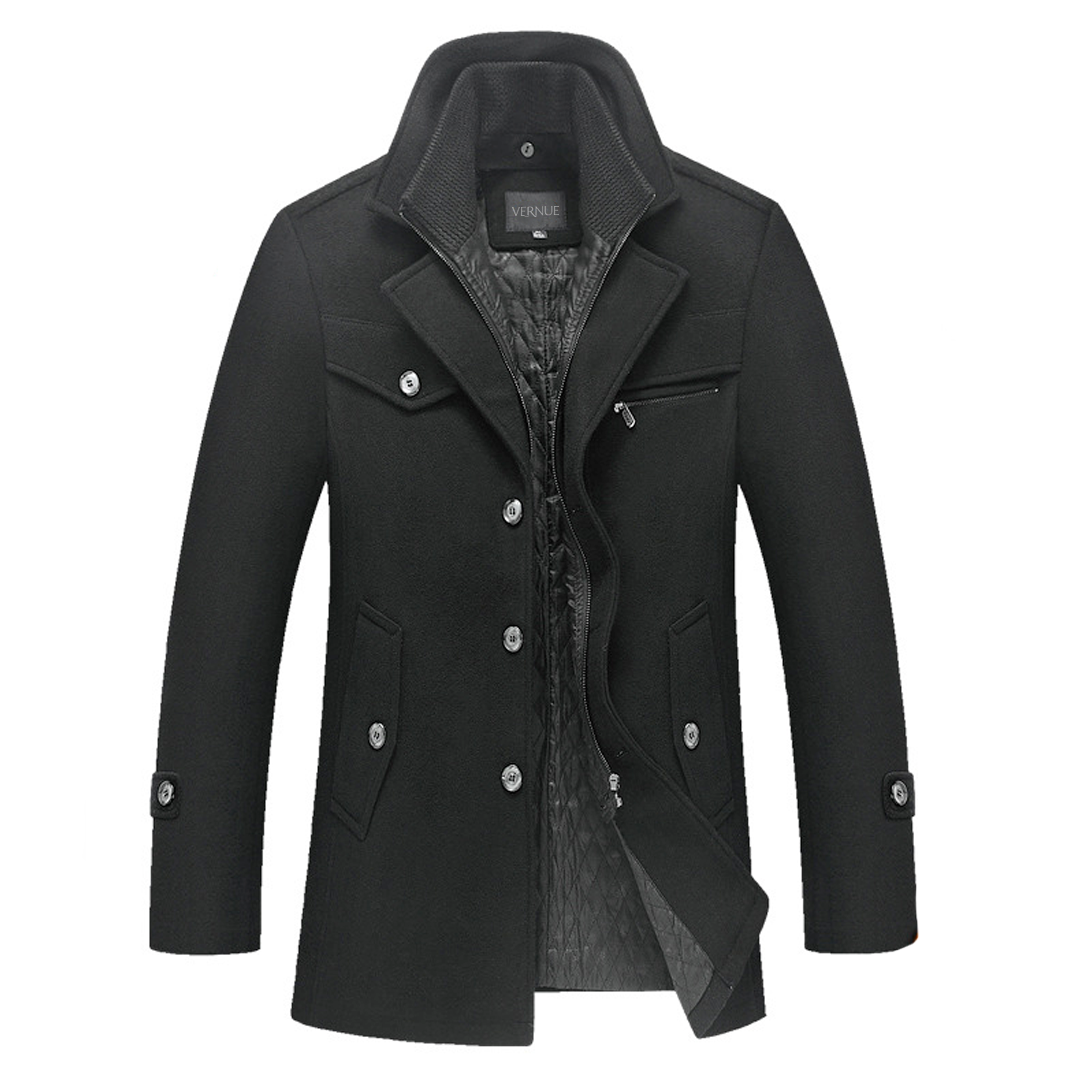 Nate Harlow Virgin Wool Overcoat