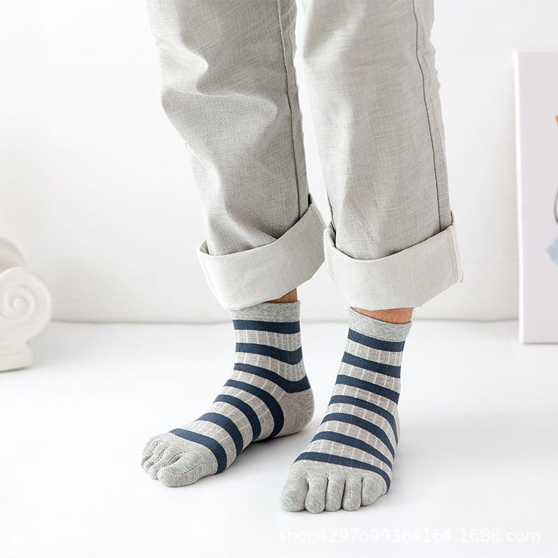 Lorano Premium Cotton Toe Socks