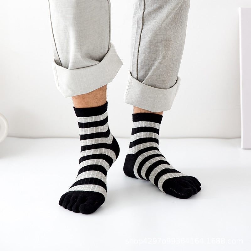 Lorano Premium Cotton Toe Socks