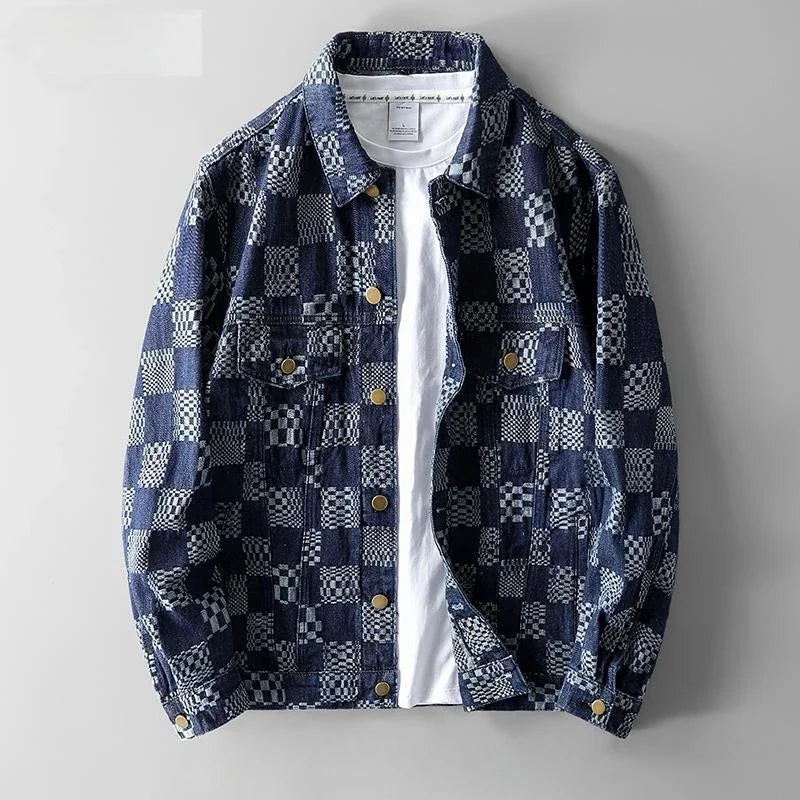 Hawkeye Denim Checkered Jacket