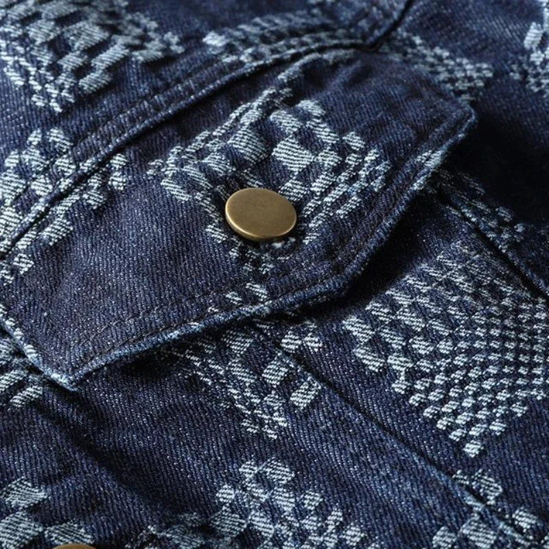 Hawkeye Denim Checkered Jacket