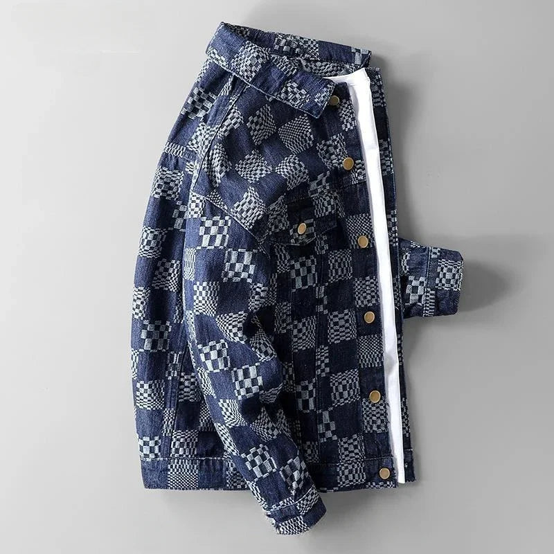 Hawkeye Denim Checkered Jacket