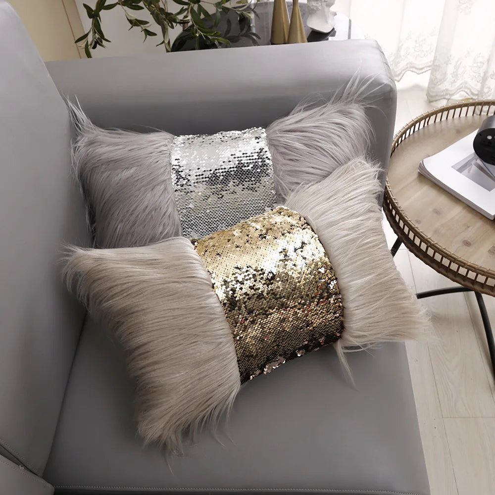 Massa Mink Sequin Pillow Cover