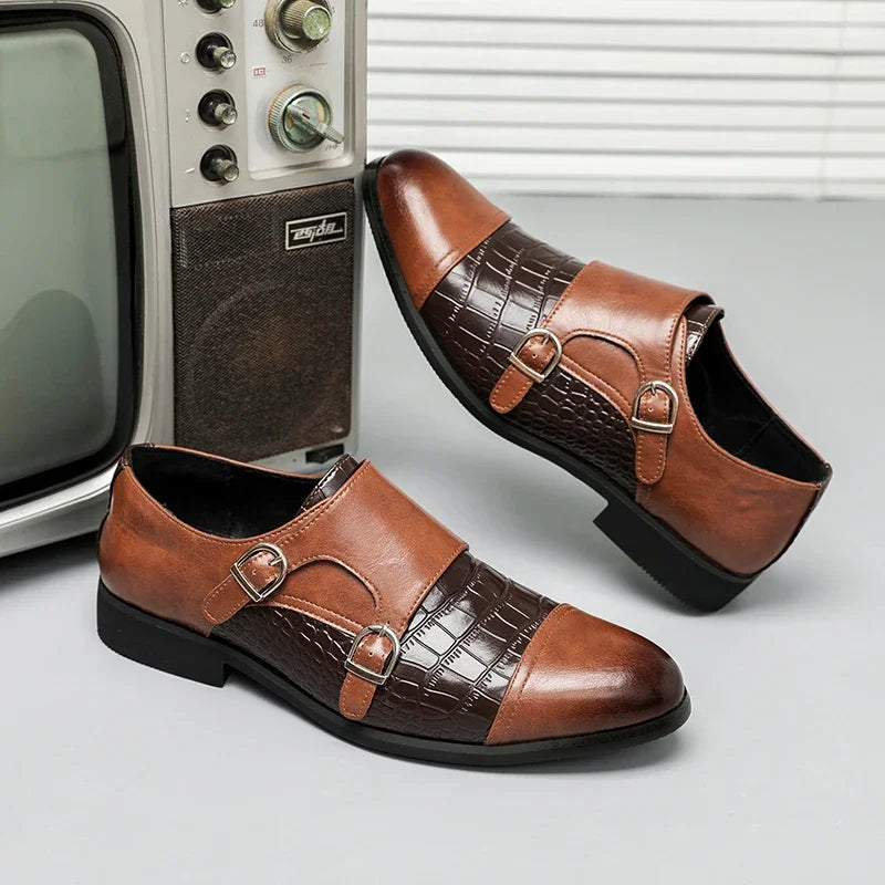 Luciano Pavarotti  Croco Leather Shoes