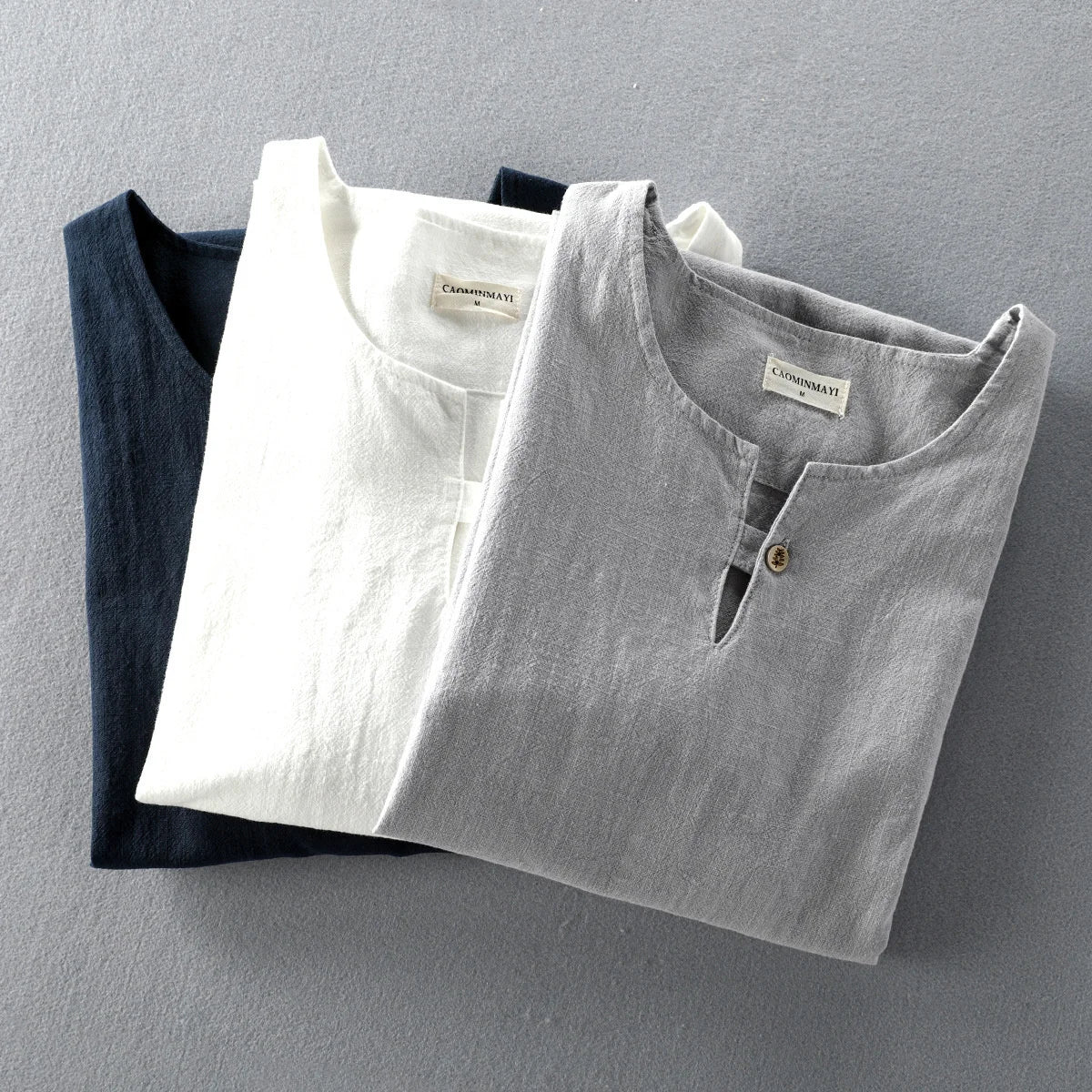 HAMILTON LINEN HENLEY SHIRT