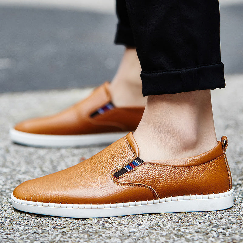 Hayden Genuine Leather Slip-On Sneakers