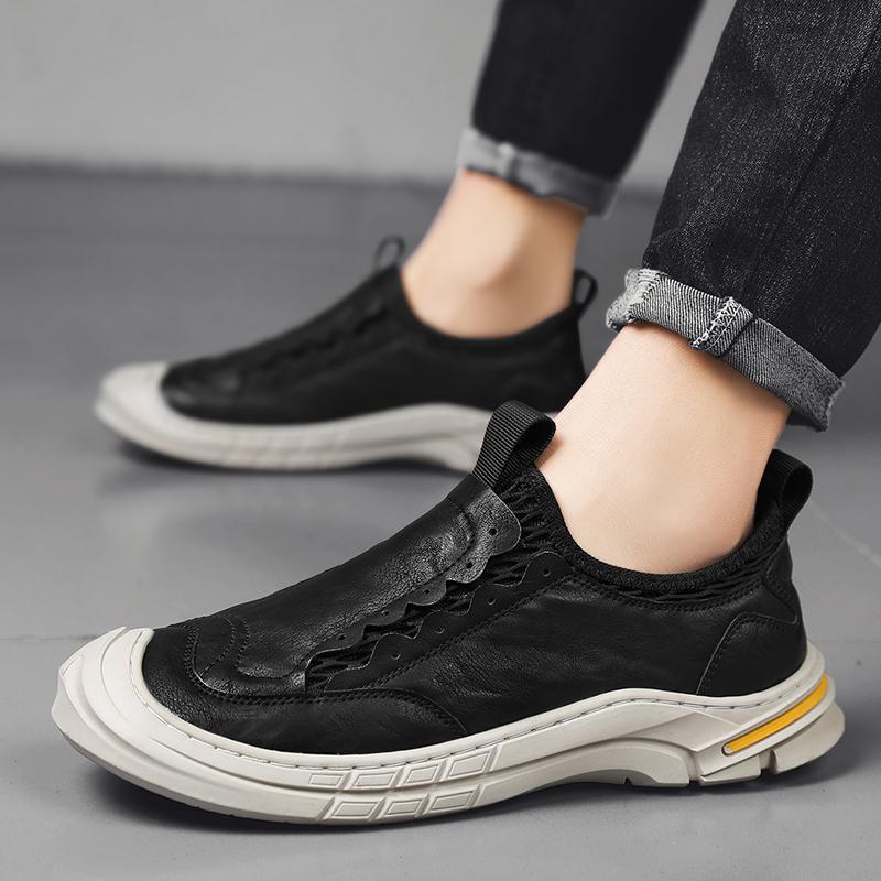 Harlow Leather Slip-On Sneakers