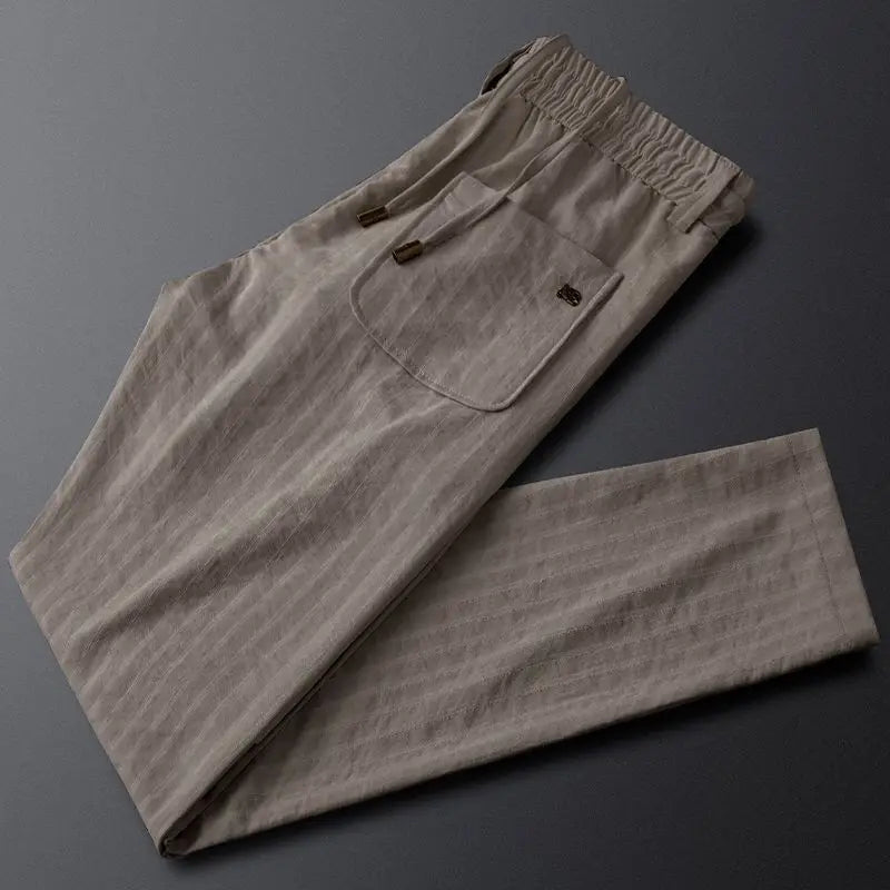 Harlow Striped Linen Pants