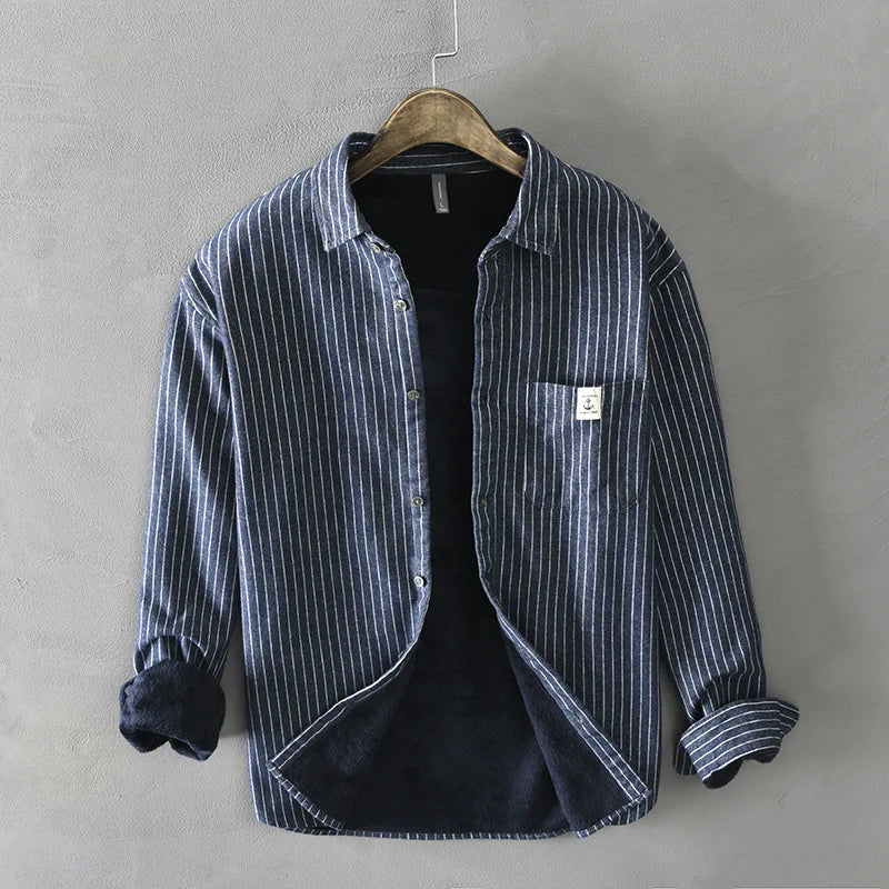 Miles Donovan Striped Luxe Shirt