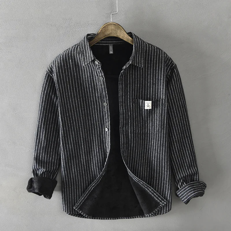 Miles Donovan Striped Luxe Shirt