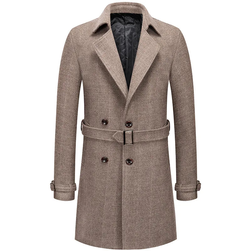 Maxwell Sterling Wool-Cashmere Trench