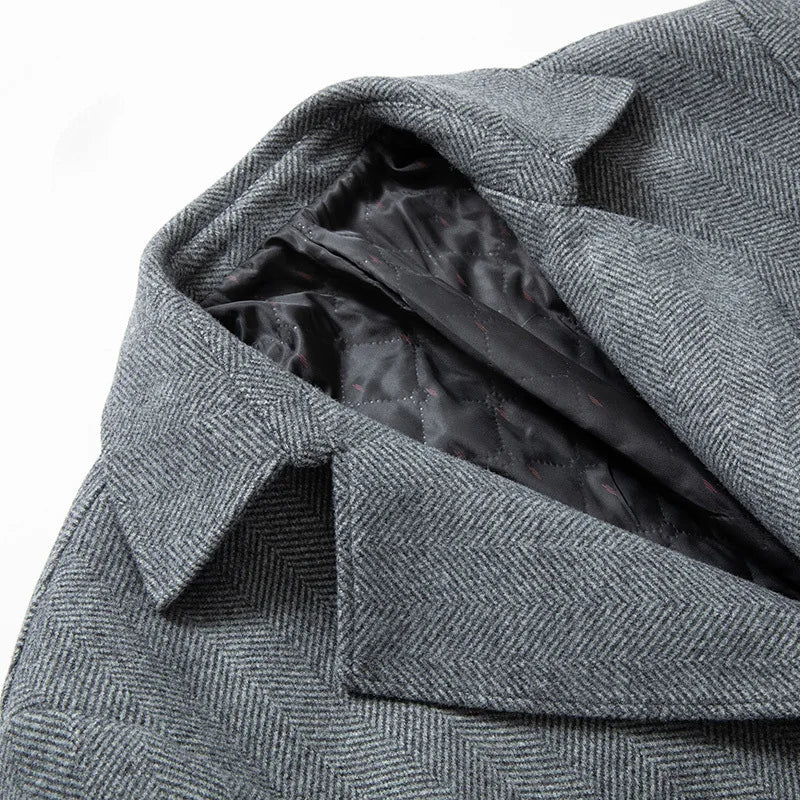 Maxwell Sterling Wool-Cashmere Trench