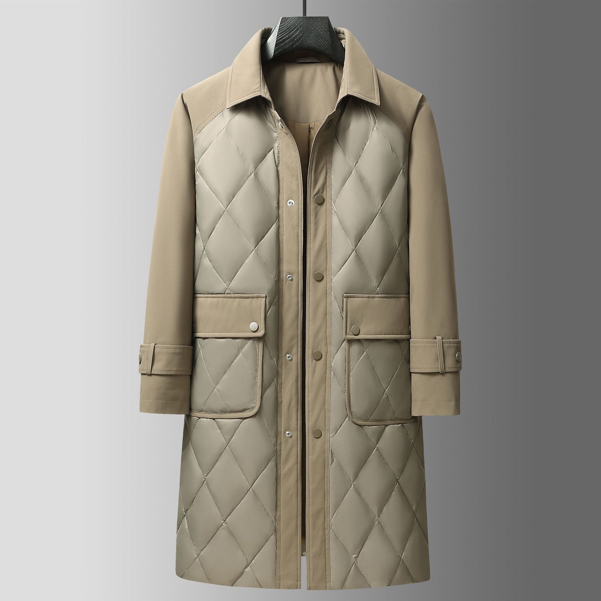 Victor Élan SilkWeave Trench Coat