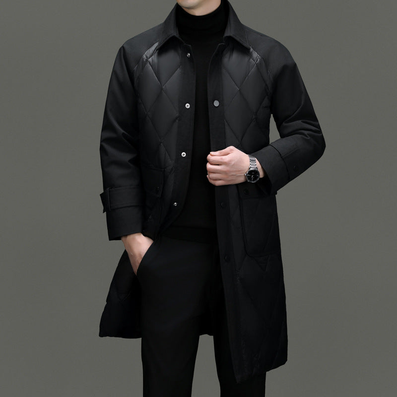 Victor Élan SilkWeave Trench Coat